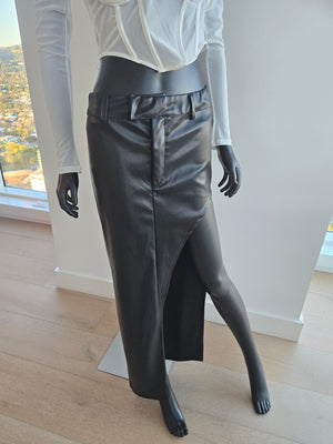 NEW!!! Pleather Black Skirt Only Medium