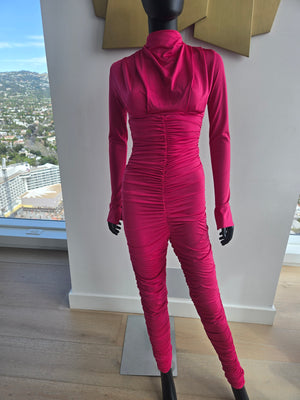 Pink Jumpsuit Long Sleeve Medium