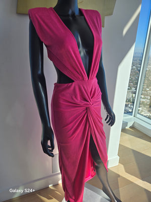 Pink Dress, Back Out, Size Medium