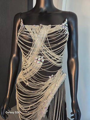 ELEGANT!!! Strapless Black Dress