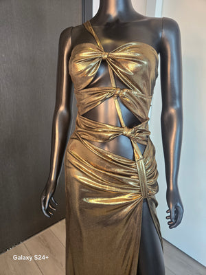 NEW!!! GOLD GOWN MEDIUM
