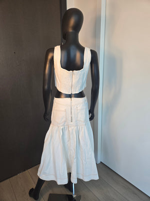 NEW!!! CREAM SKIRT SET LARGE