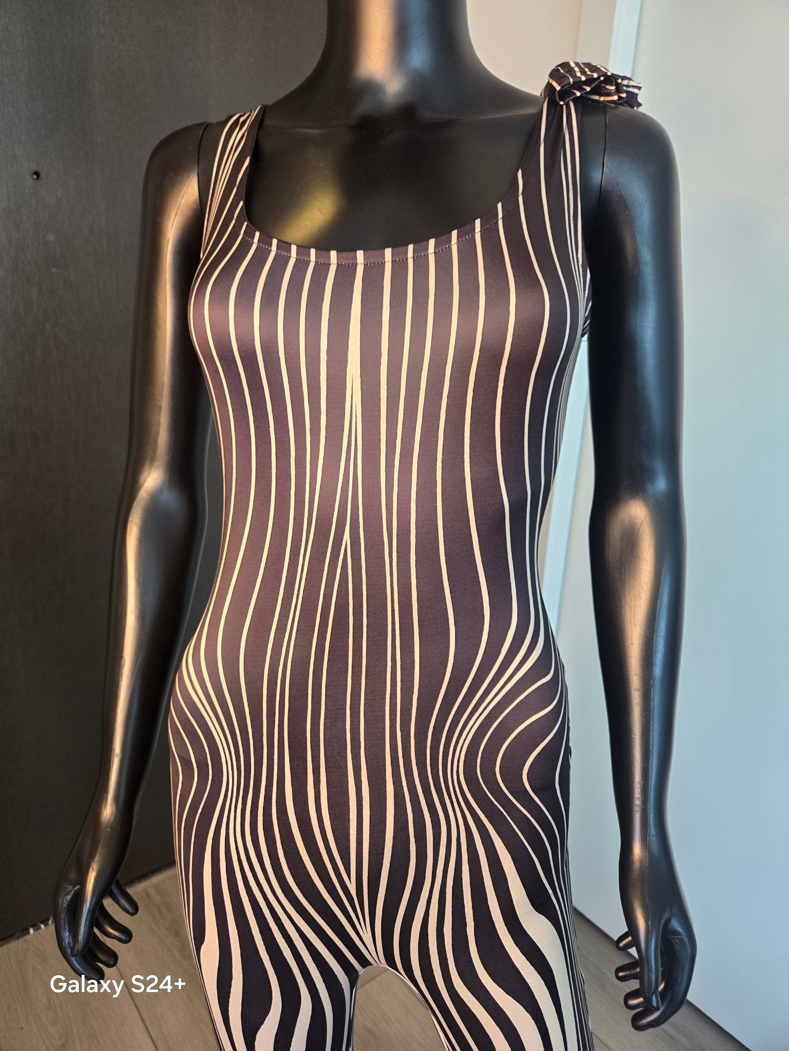 NEW!!! JUMPSUIT BROWN & BEIGE SMALL