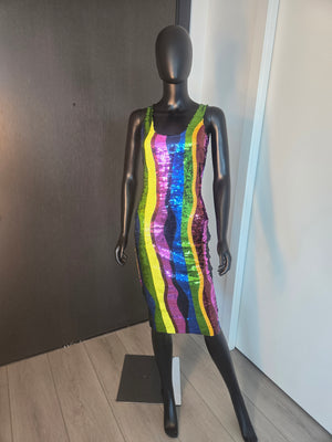 CUTE MULTI-COLOR DRESS SMALL