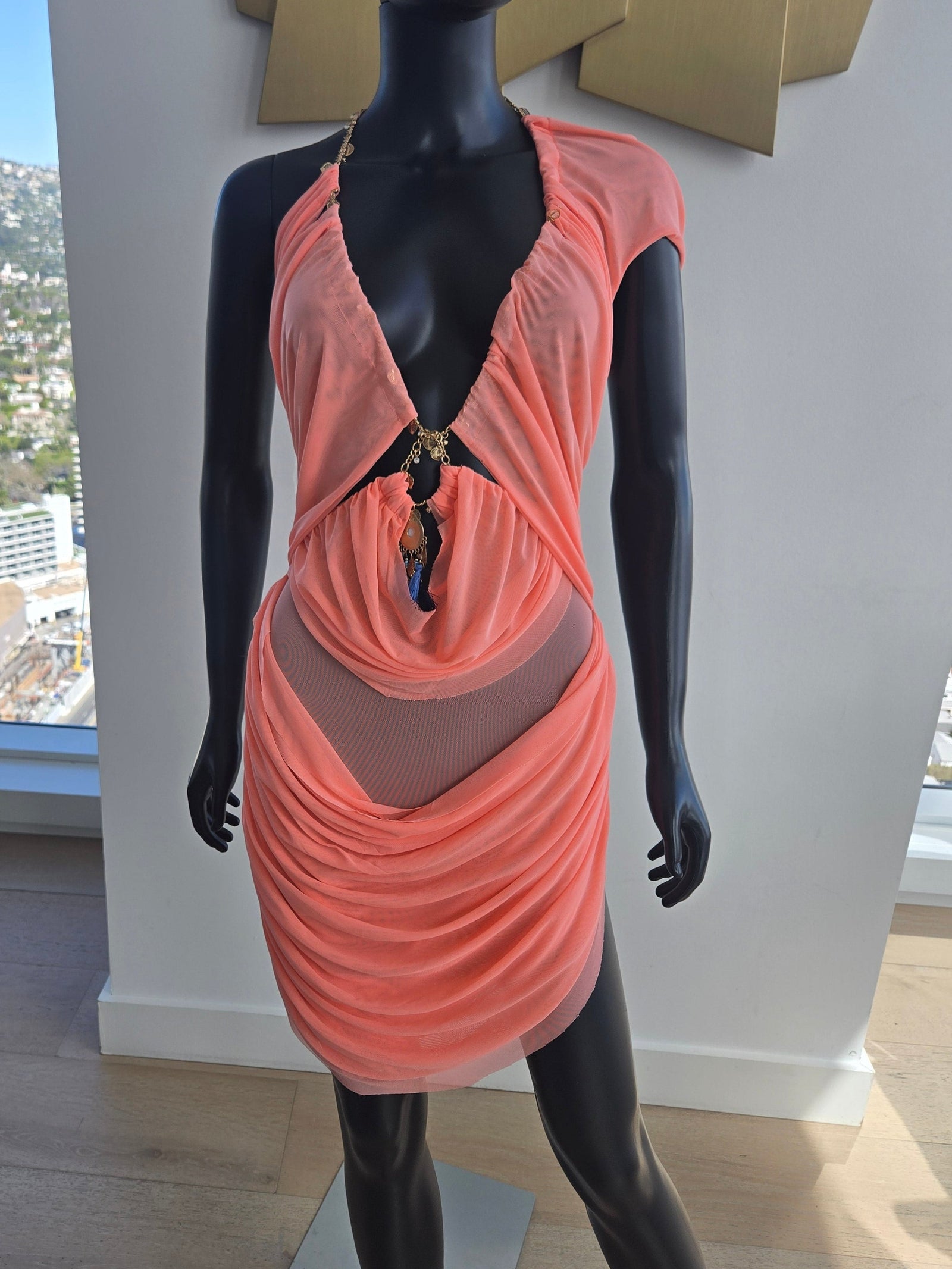 NEW! Dress/Cover Up Coral Medium