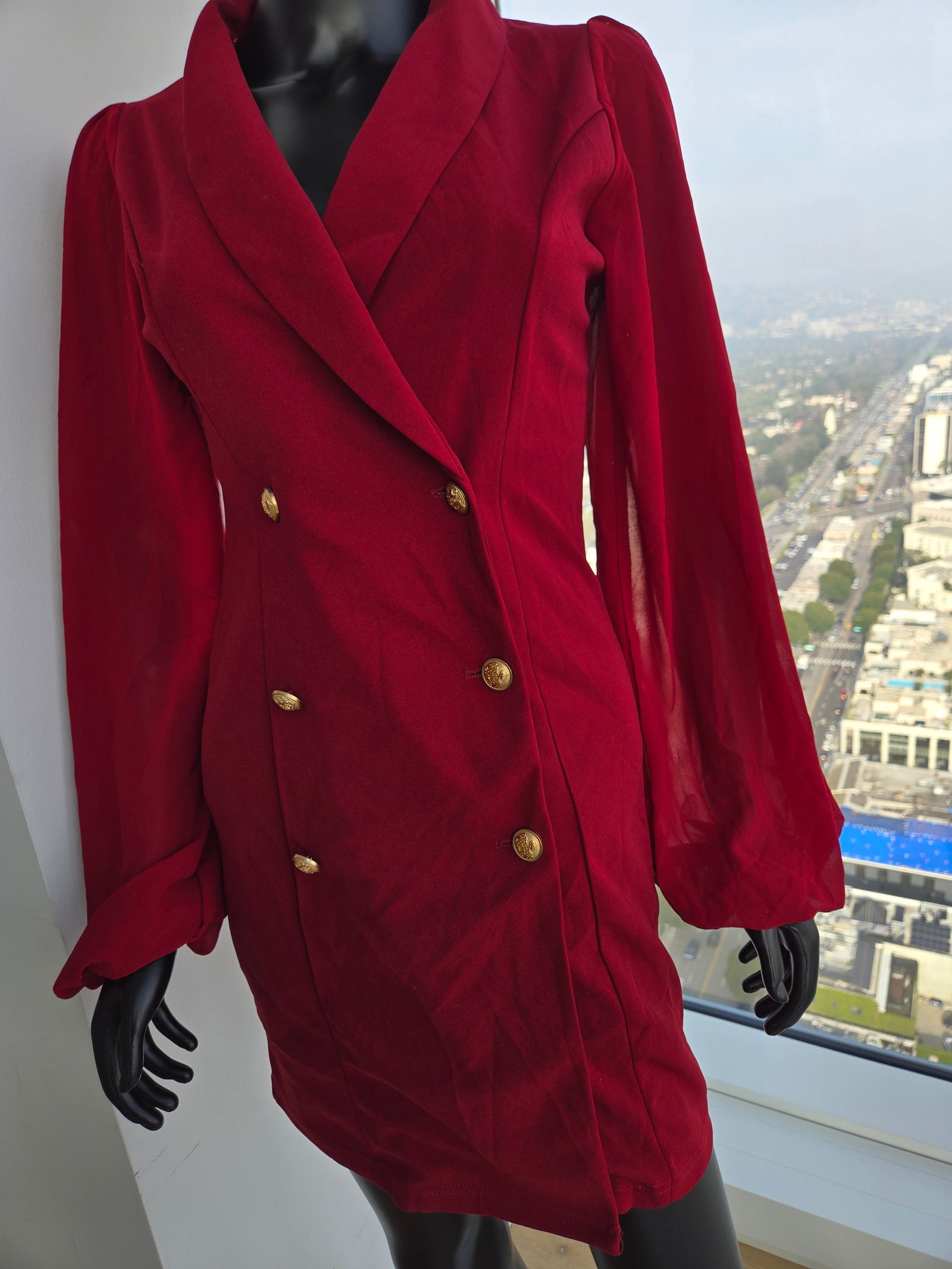 Burgundy Dress, Size Small