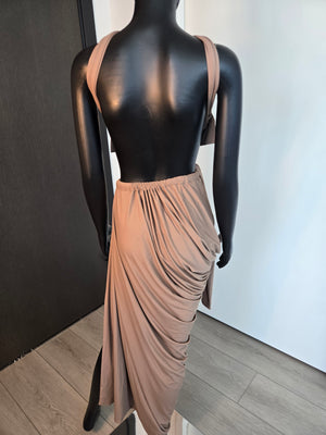 Beige Top & Skirt, size Medium