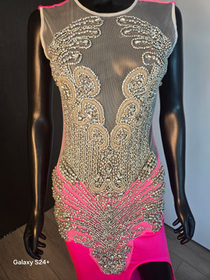 NEW!!! PINK EVENING GOWN MEDIUM