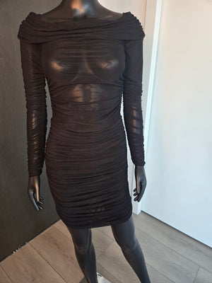 New! Long Sleeve Dress Black Size Medium
