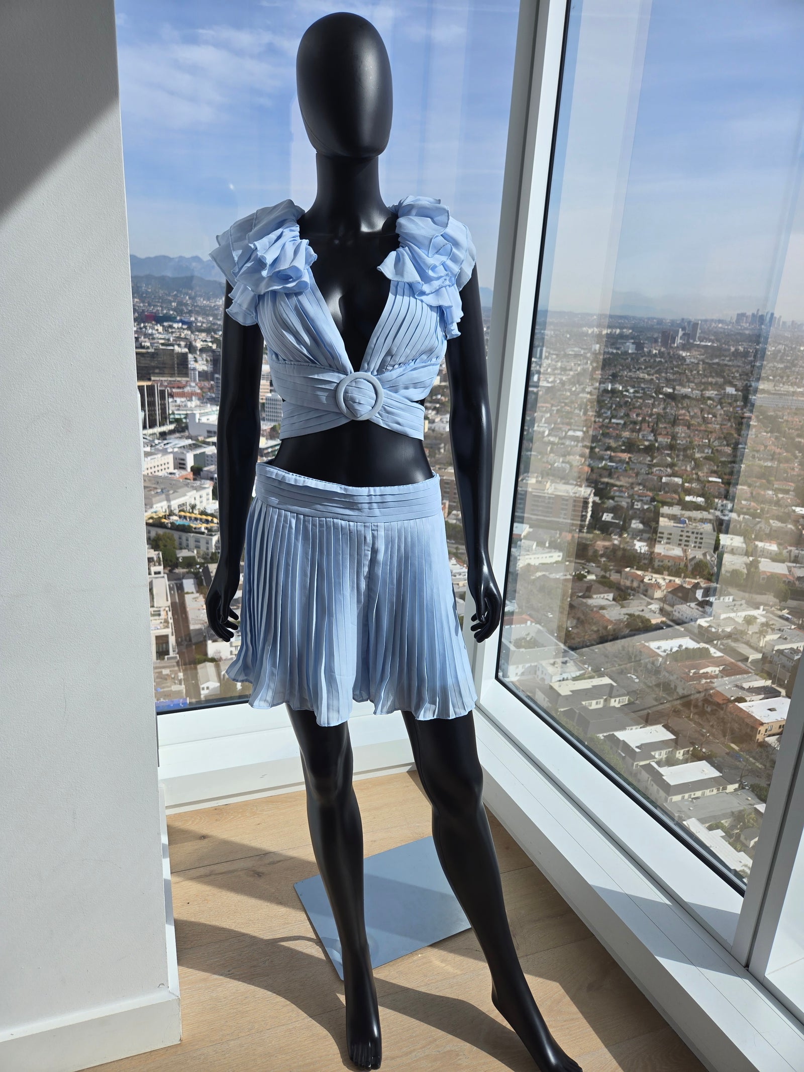 New! Blue Skirt Set Dress! Large