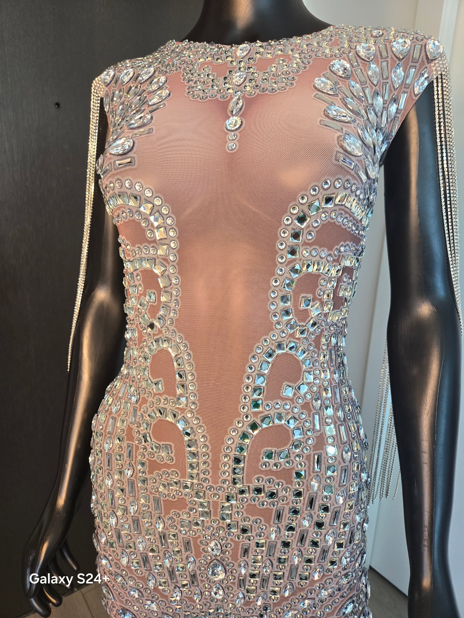NEW!!! Silver Gown Medium