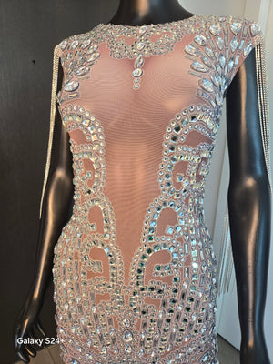 NEW!!! Silver Gown Medium