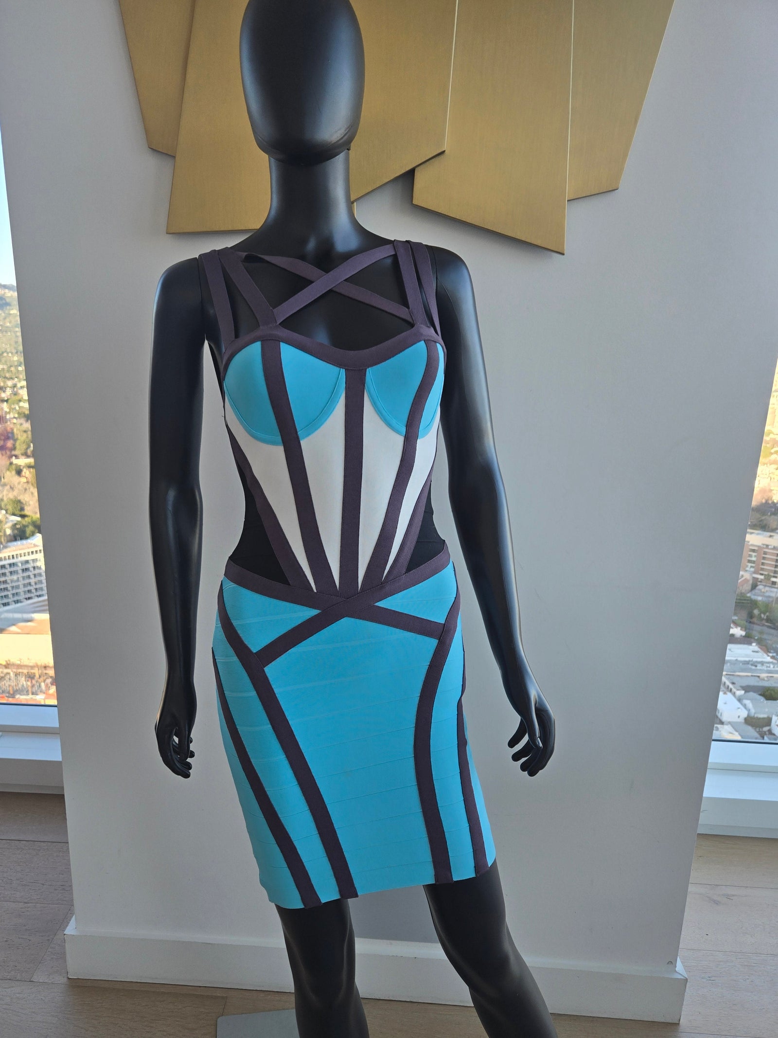 New! Blue/White Dress Small