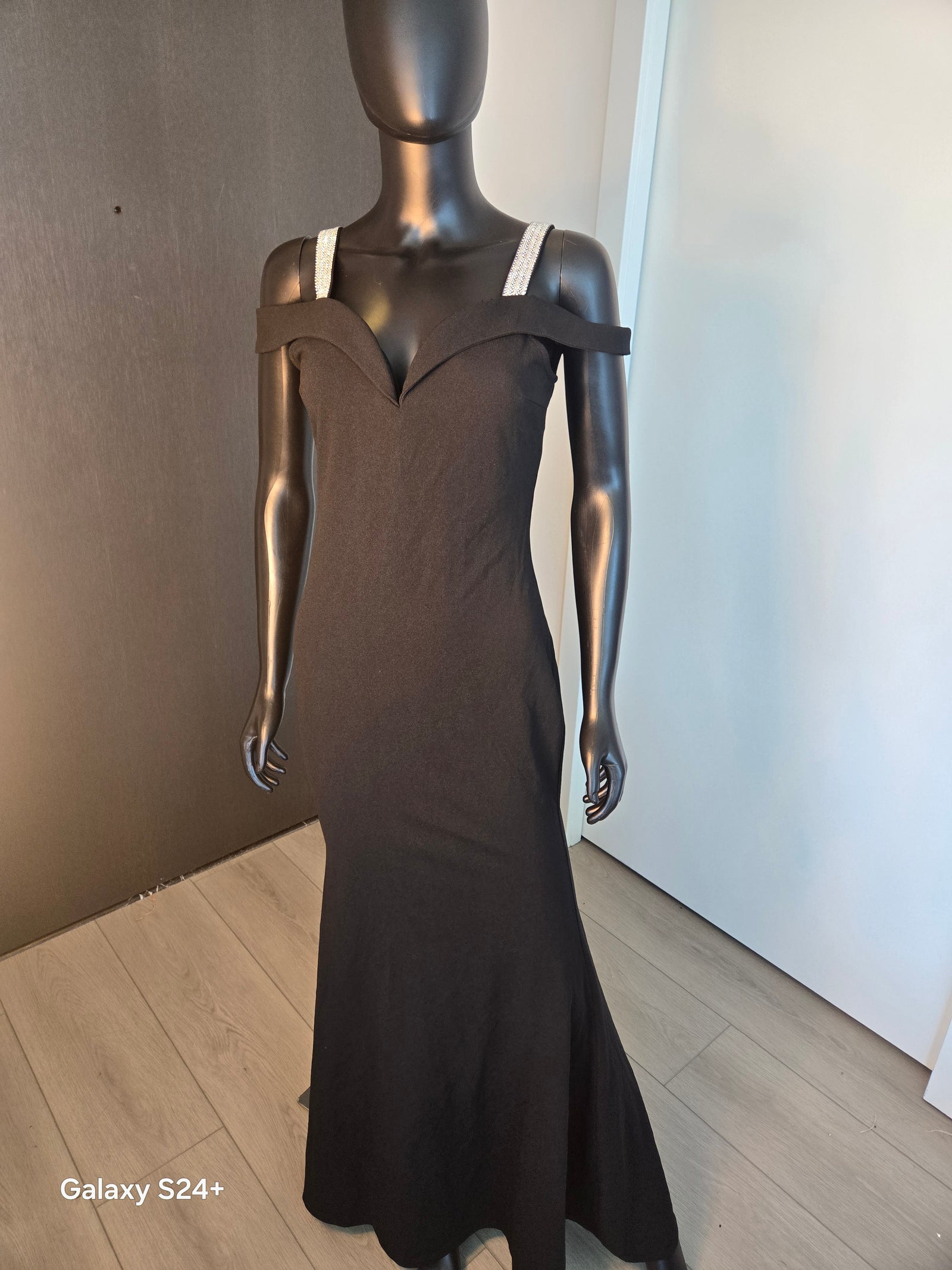NEW!!! Black w/Rhinestones Dress Medium
