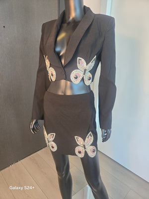 BEAUTIFUL!!! BLACK SKIRT SUIT MEDIUM