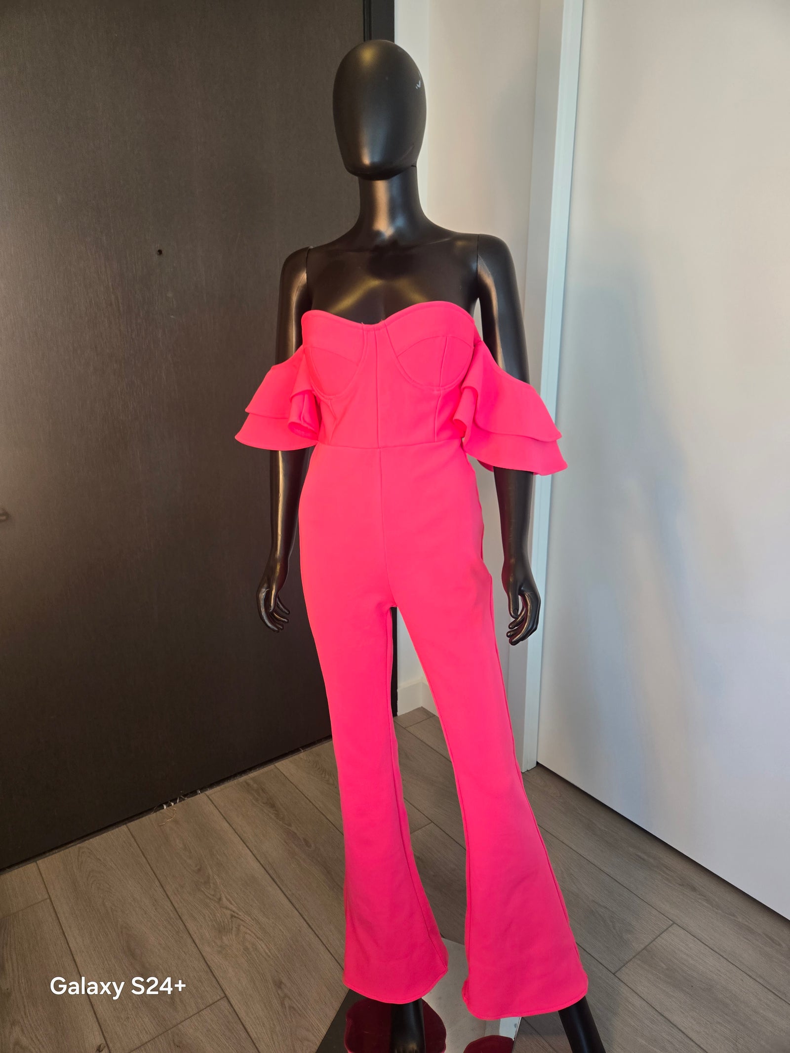 Hot Pink Jumpsuit Medium