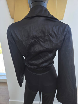 Black Blouse Only Flare Sleeves Large