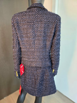New! Navy Blue Skirt Suit Medium