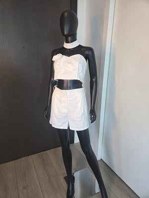 CUTE!!! CREAM SHORT SET MEDIUM