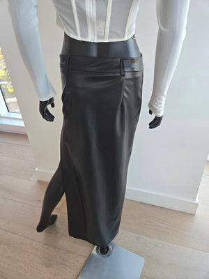 NEW!!! Pleather Black Skirt Only Medium