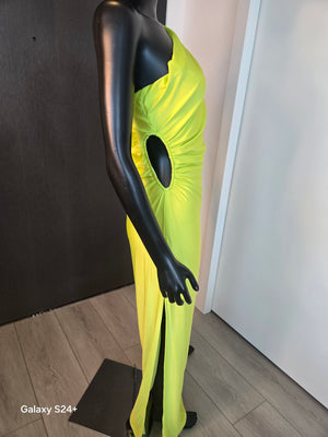 NEW!!! LIME GREEN GOWN MEDIUM