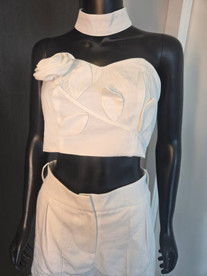 CUTE!!! CREAM SHORT SET MEDIUM