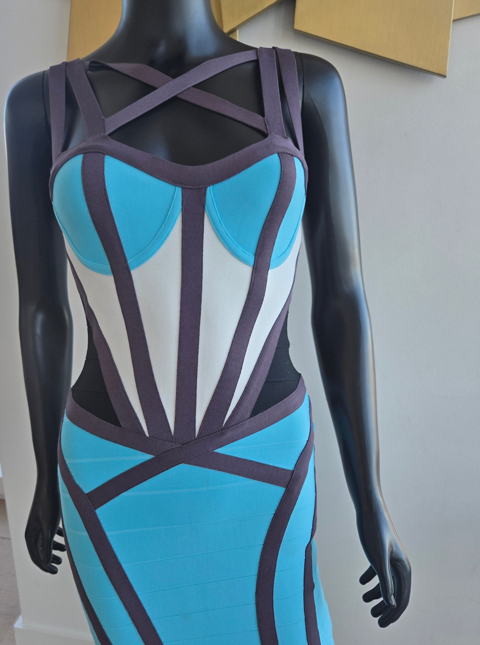 New! Blue/White Dress Small