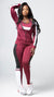 Ready Three Piece Workout Set (Maroon)