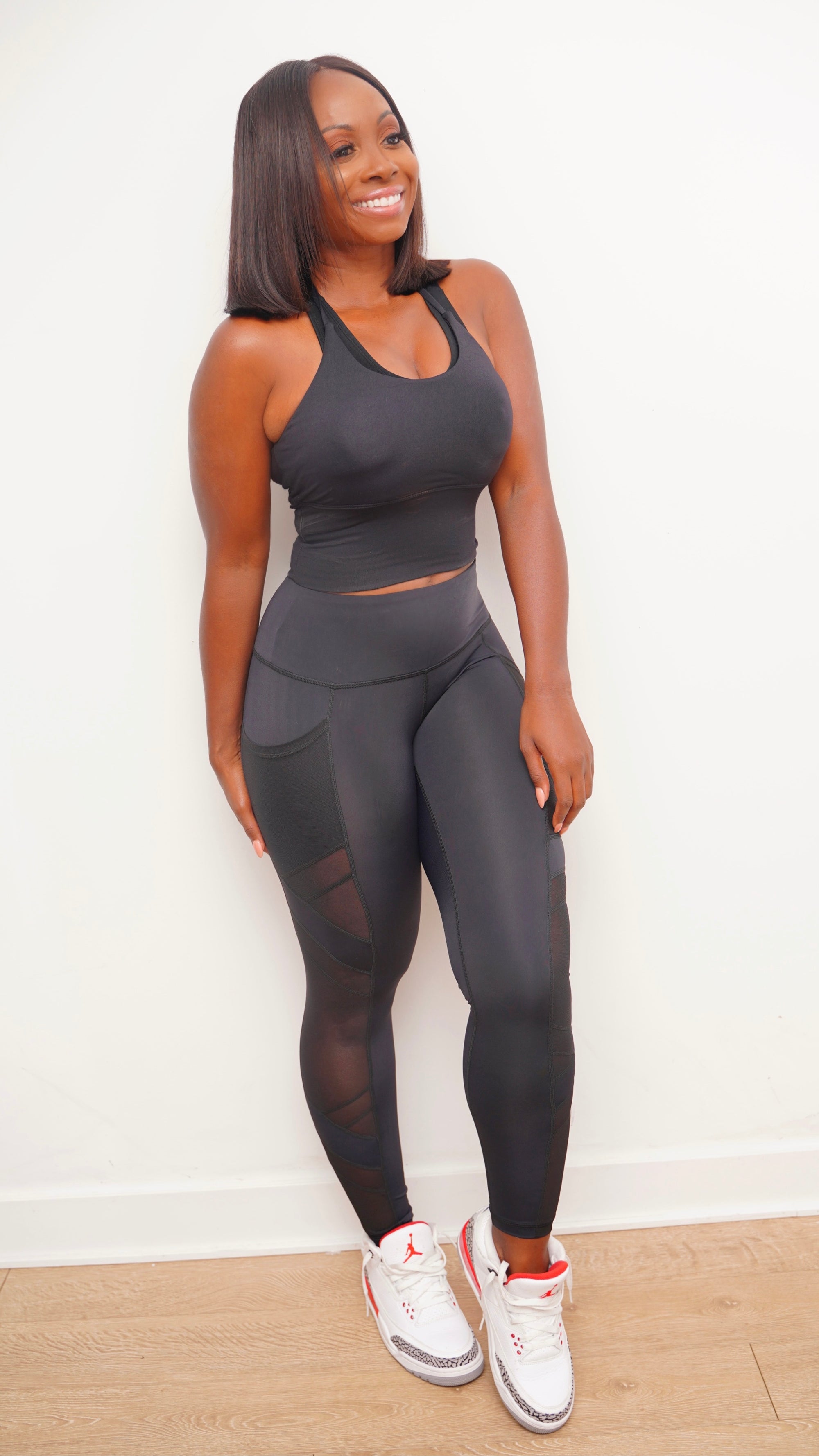 Sexy Two Piece Fitness Black