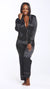 Satin ME Pajamas BLACK (SMALL-XL)