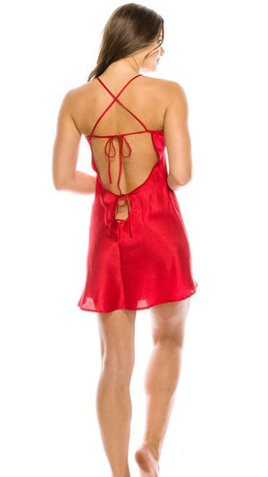 RED: Satin All Over My Body 3 Piece Set